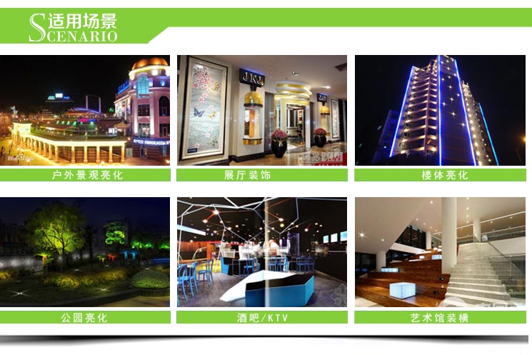 LED十字星光燈5W適用場景